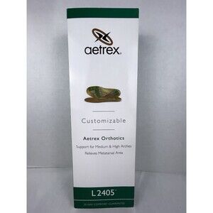Aetrex Foot Orthotic Insoles L2405 Men's Size 15 Customizable Support New